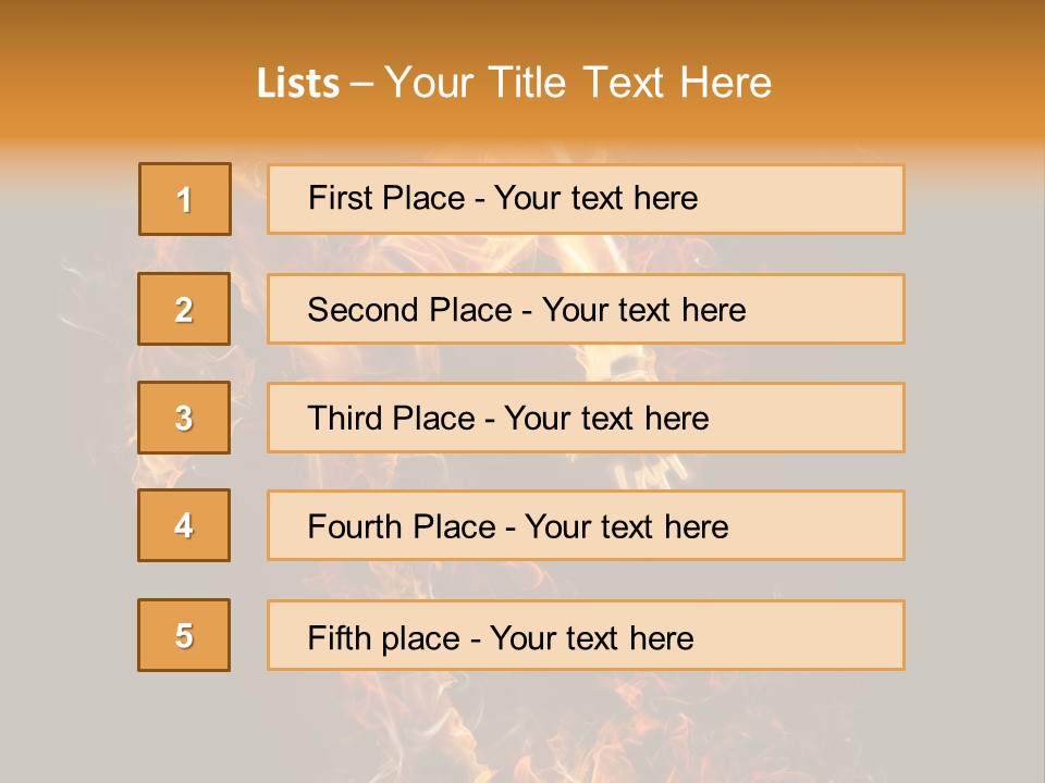 Young Glowing Posing PowerPoint Template