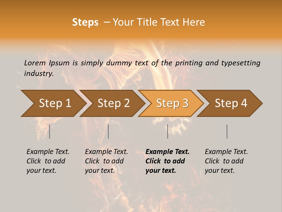 Young Glowing Posing PowerPoint Template