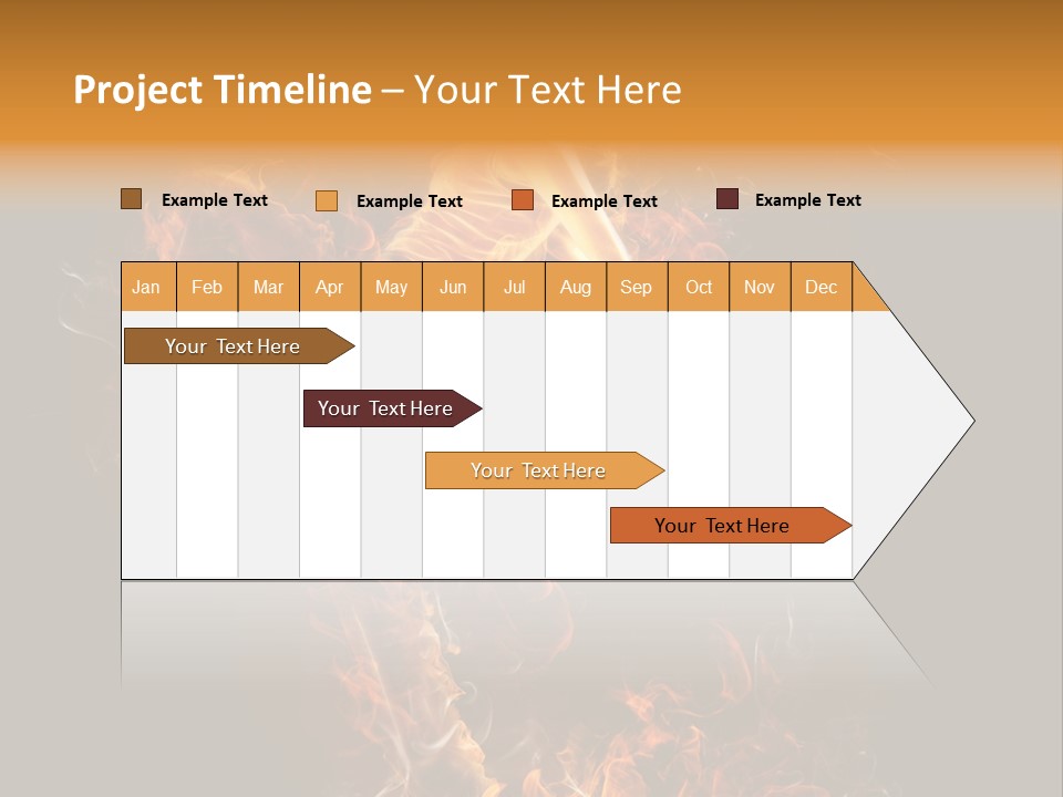 Young Glowing Posing PowerPoint Template