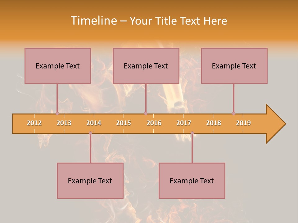 Young Glowing Posing PowerPoint Template