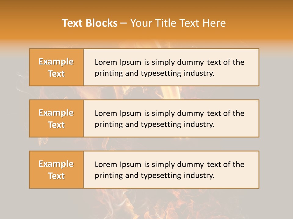 Young Glowing Posing PowerPoint Template