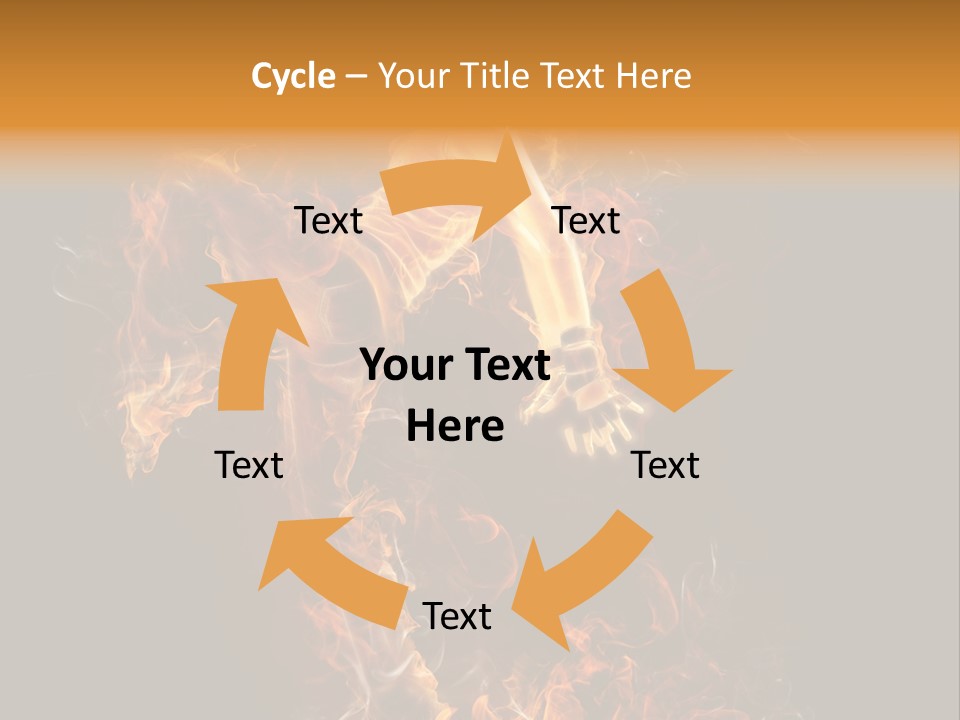 Young Glowing Posing PowerPoint Template