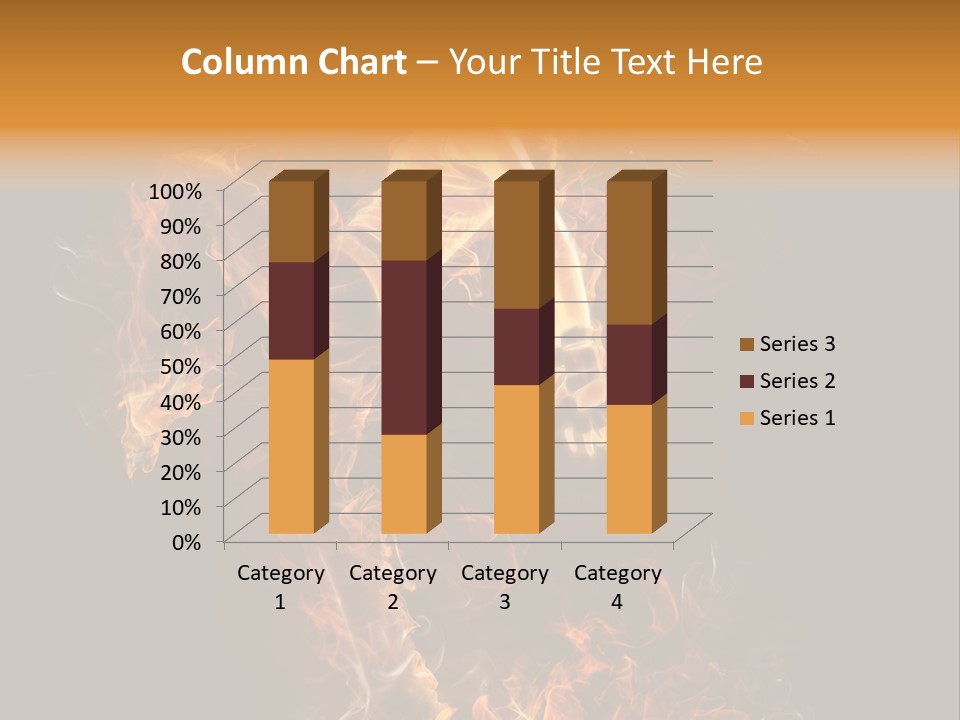 Young Glowing Posing PowerPoint Template