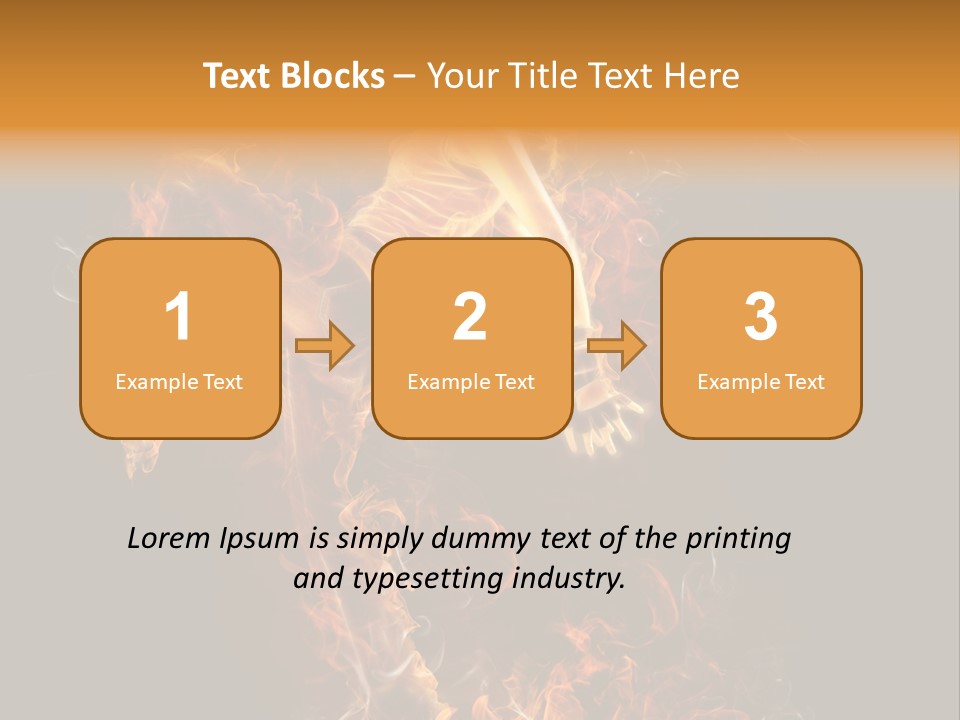 Young Glowing Posing PowerPoint Template