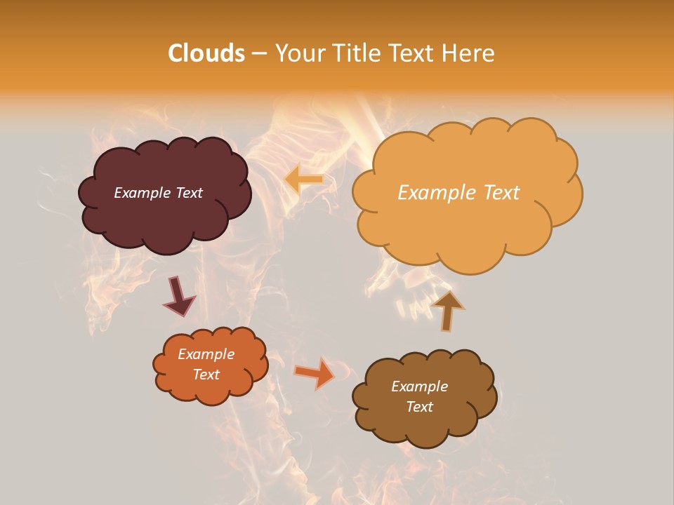 Young Glowing Posing PowerPoint Template