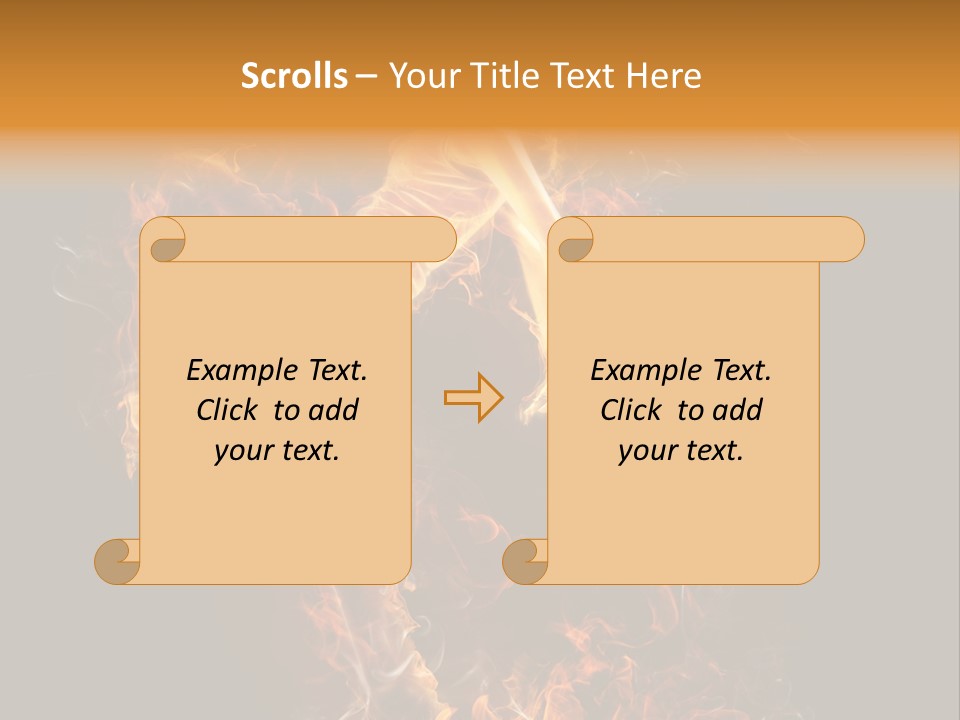 Young Glowing Posing PowerPoint Template