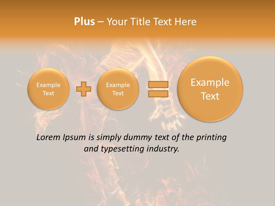 Young Glowing Posing PowerPoint Template