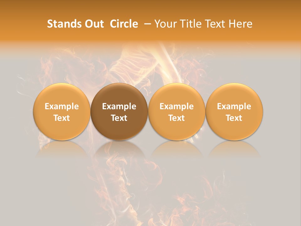 Young Glowing Posing PowerPoint Template