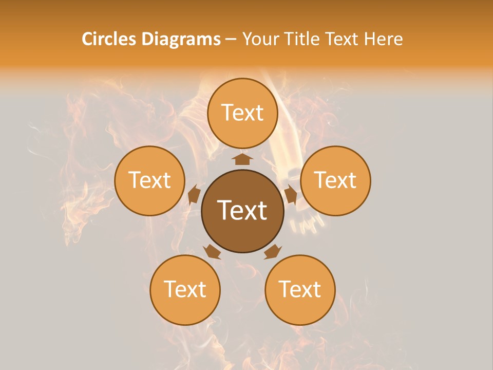 Young Glowing Posing PowerPoint Template