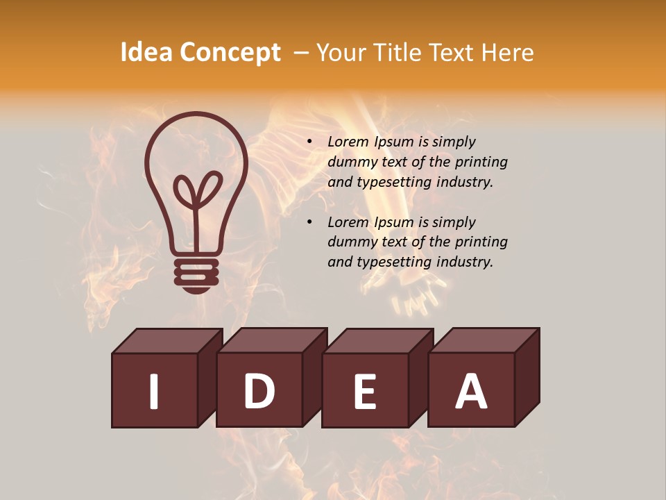 Young Glowing Posing PowerPoint Template