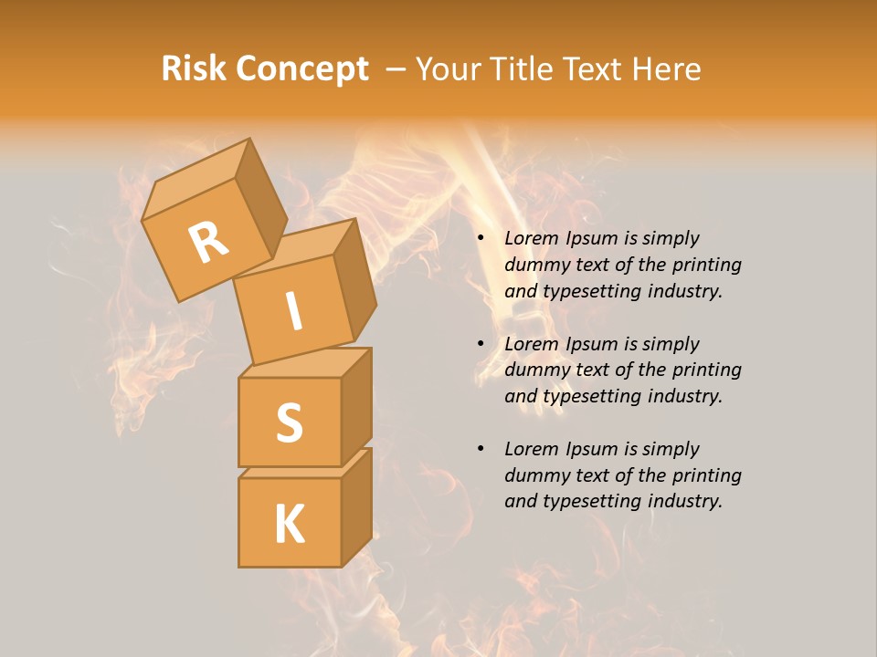 Young Glowing Posing PowerPoint Template