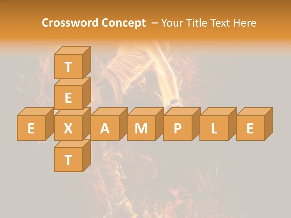 Young Glowing Posing PowerPoint Template