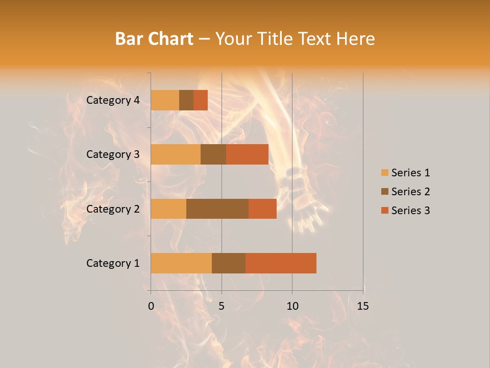 Young Glowing Posing PowerPoint Template