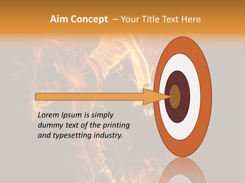 Young Glowing Posing PowerPoint Template