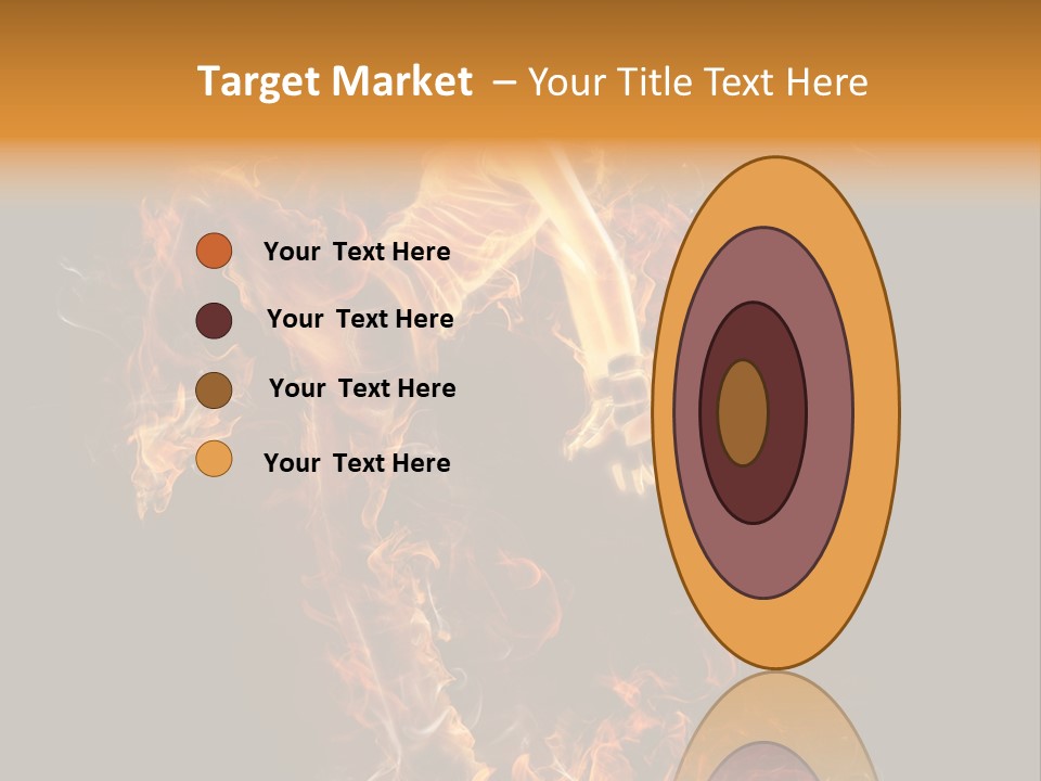 Young Glowing Posing PowerPoint Template