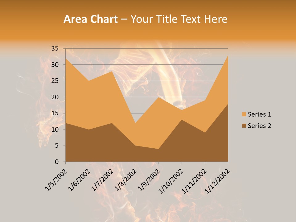 Young Glowing Posing PowerPoint Template