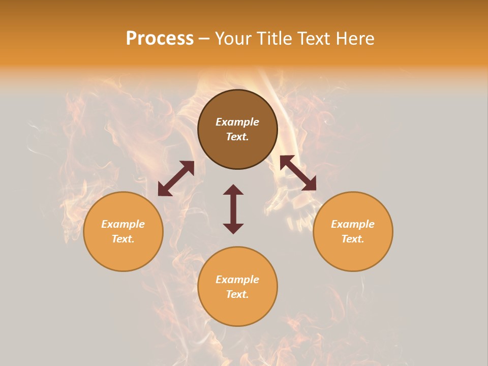 Young Glowing Posing PowerPoint Template