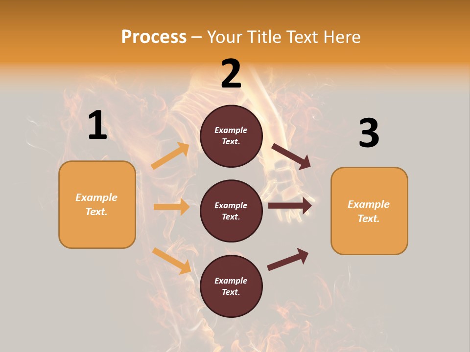 Young Glowing Posing PowerPoint Template