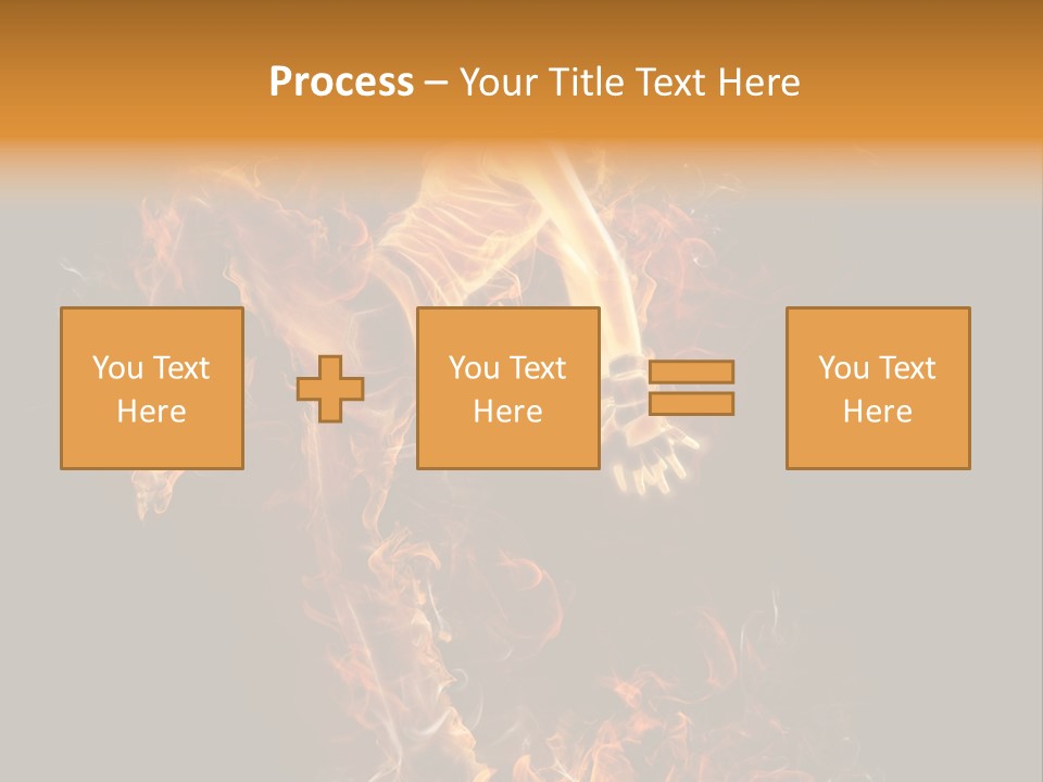 Young Glowing Posing PowerPoint Template