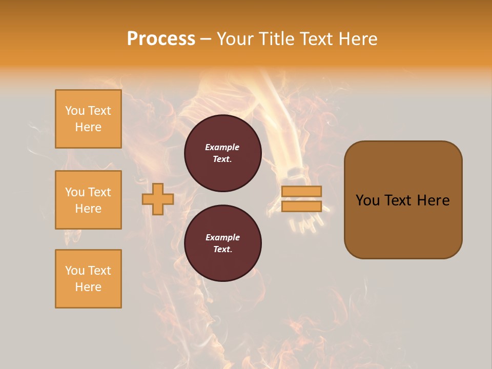 Young Glowing Posing PowerPoint Template