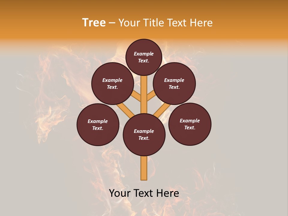 Young Glowing Posing PowerPoint Template