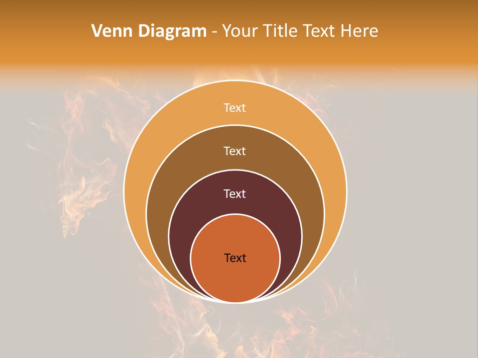 Young Glowing Posing PowerPoint Template