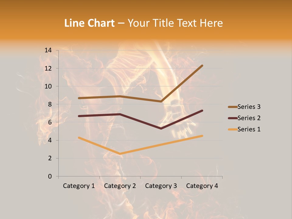 Young Glowing Posing PowerPoint Template