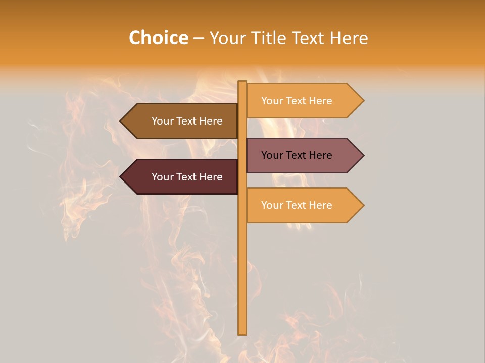Young Glowing Posing PowerPoint Template