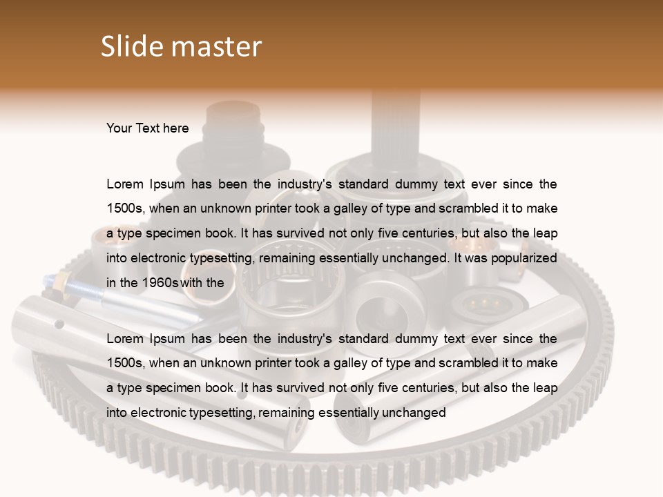 Car Repair Part PowerPoint Template