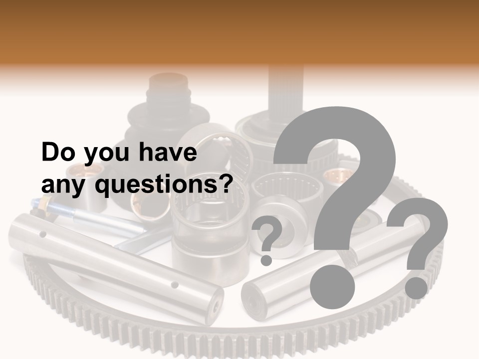 Car Repair Part PowerPoint Template