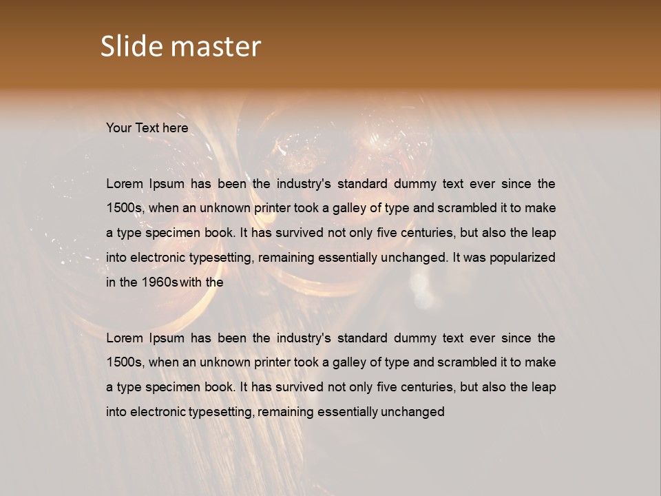 Wood Frozen Liquid PowerPoint Template