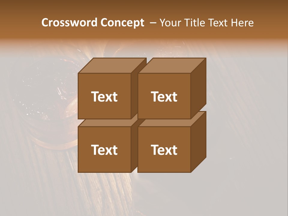 Wood Frozen Liquid PowerPoint Template