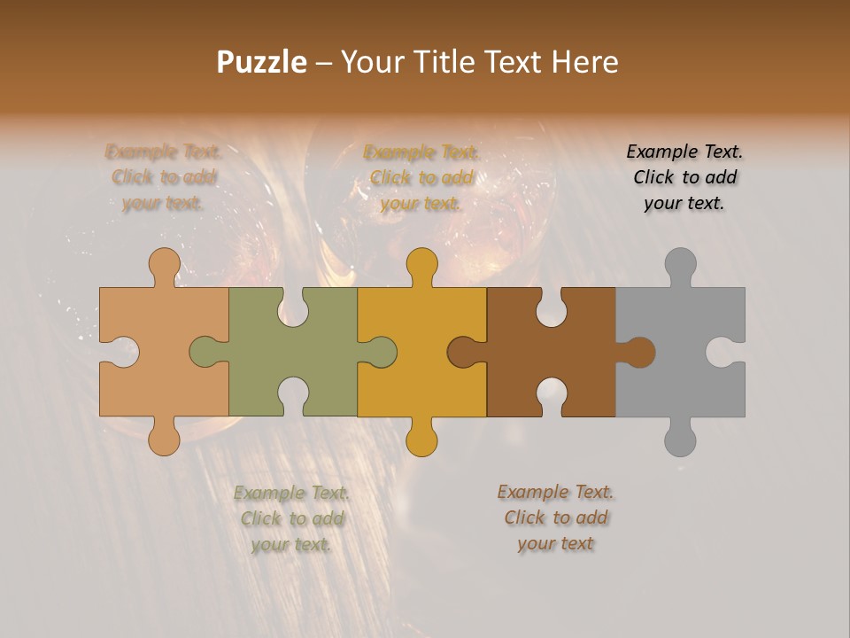 Wood Frozen Liquid PowerPoint Template