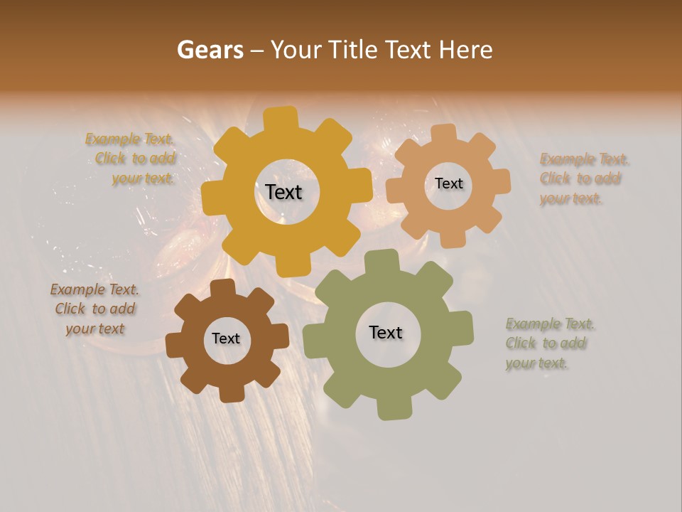 Wood Frozen Liquid PowerPoint Template