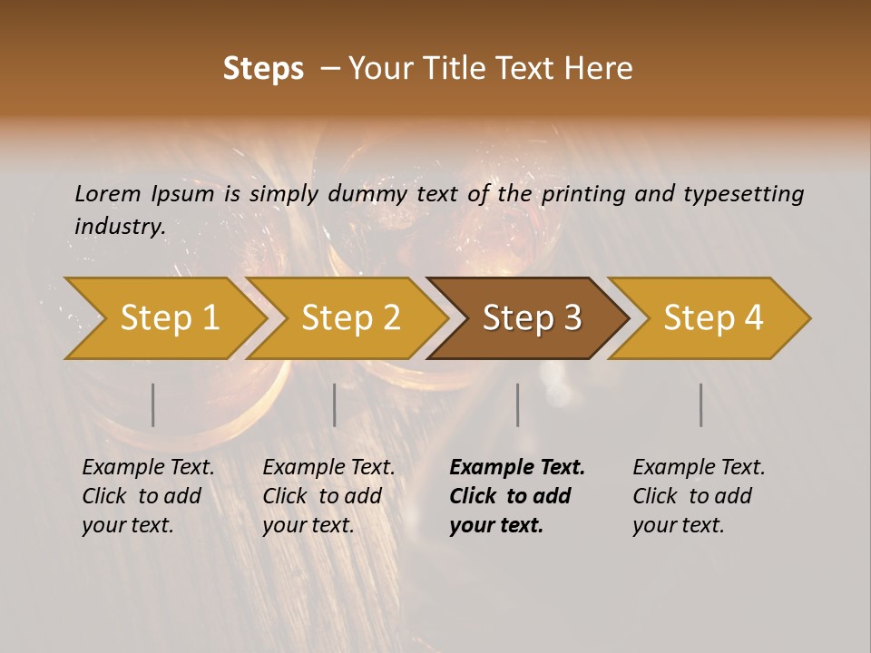 Wood Frozen Liquid PowerPoint Template