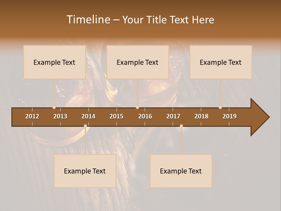 Wood Frozen Liquid PowerPoint Template