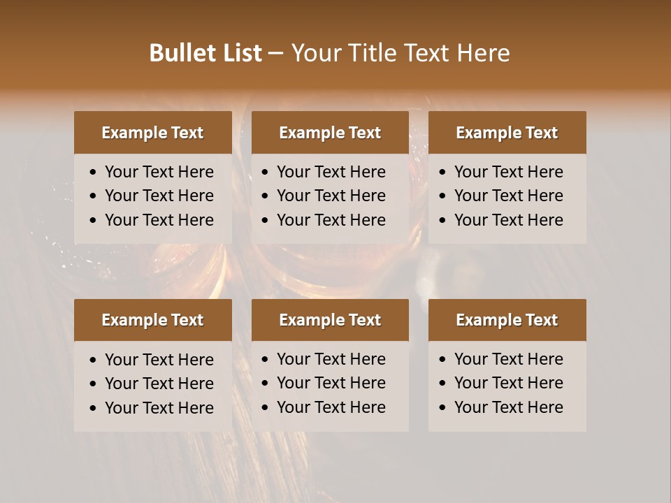 Wood Frozen Liquid PowerPoint Template
