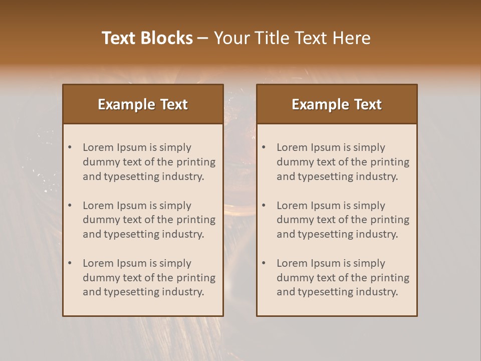 Wood Frozen Liquid PowerPoint Template