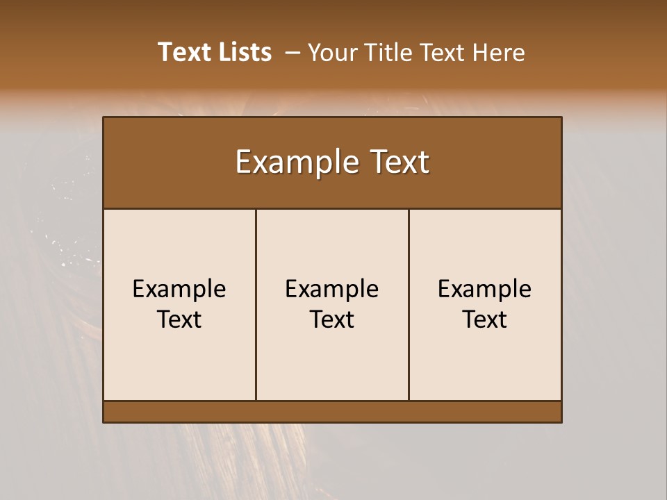 Wood Frozen Liquid PowerPoint Template