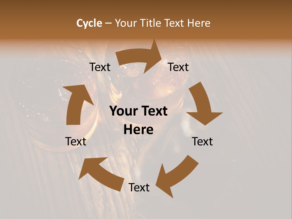 Wood Frozen Liquid PowerPoint Template