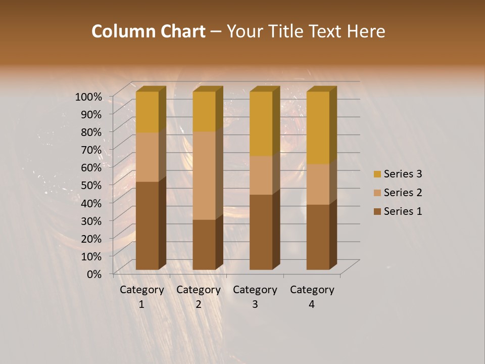 Wood Frozen Liquid PowerPoint Template
