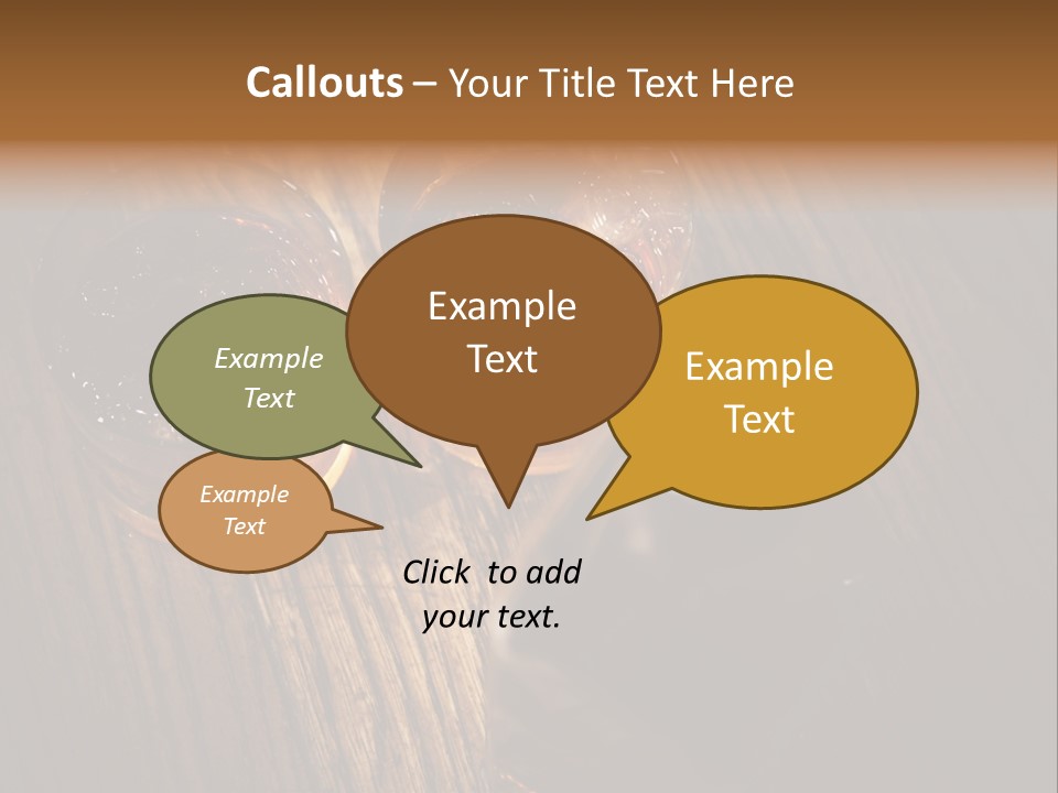 Wood Frozen Liquid PowerPoint Template