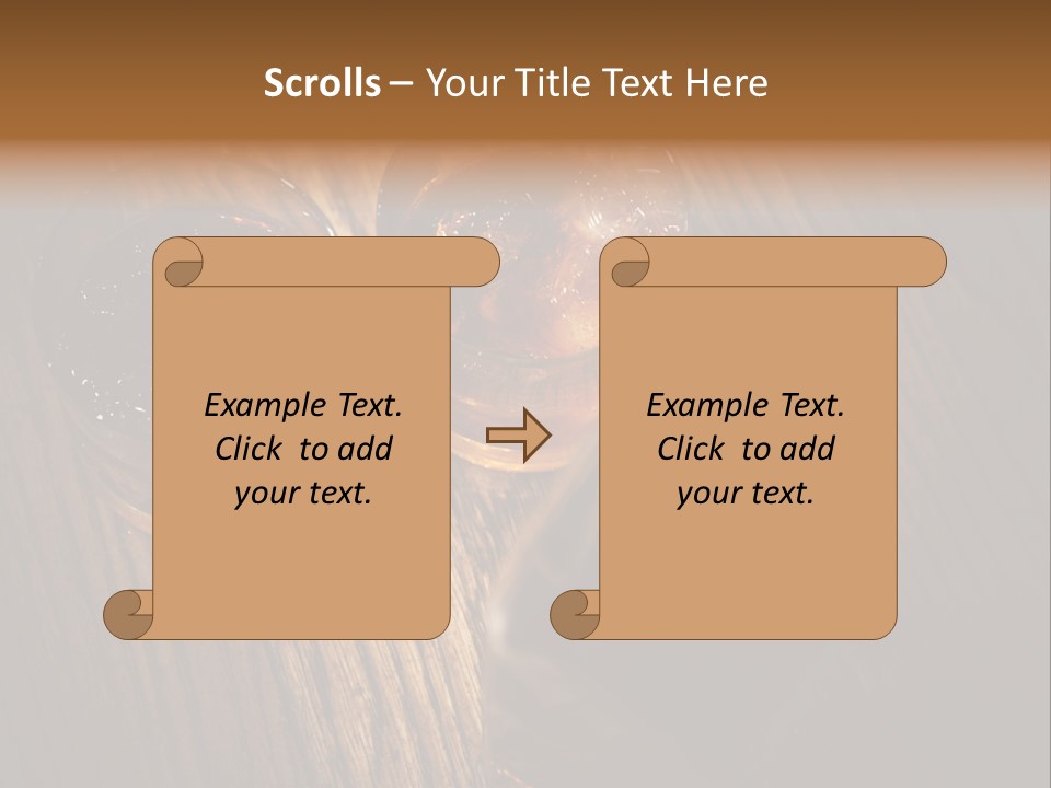 Wood Frozen Liquid PowerPoint Template