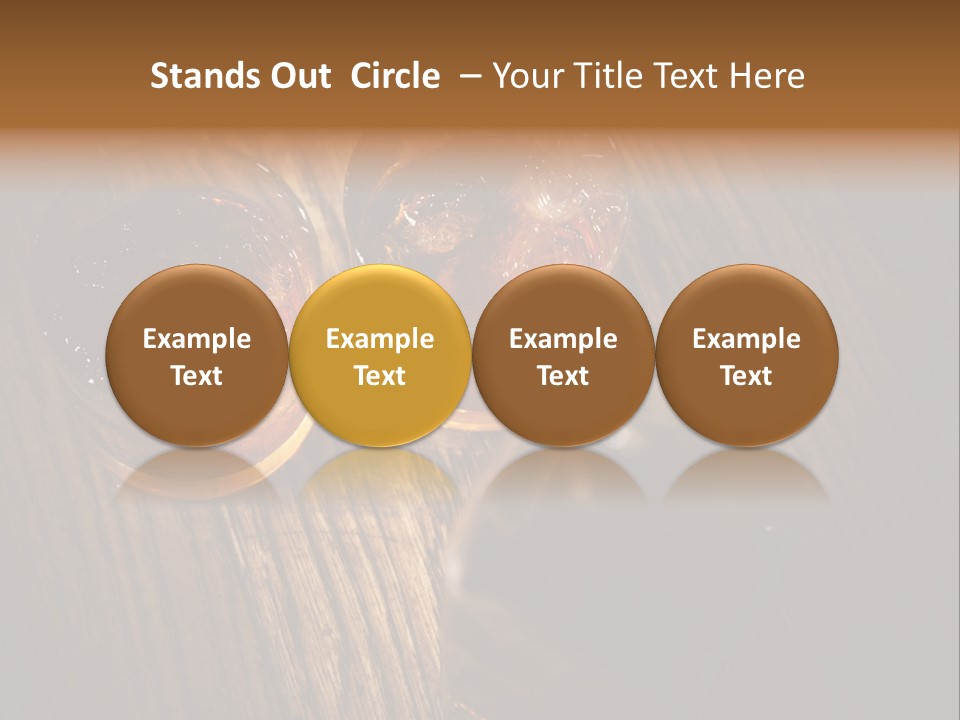 Wood Frozen Liquid PowerPoint Template