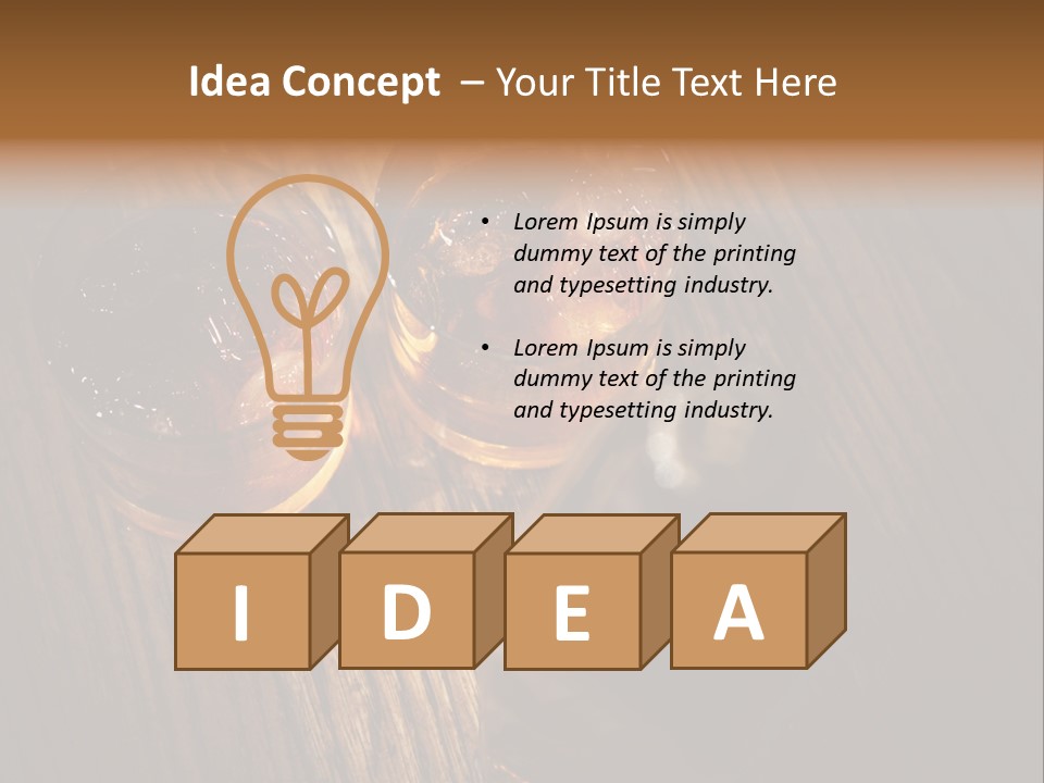 Wood Frozen Liquid PowerPoint Template