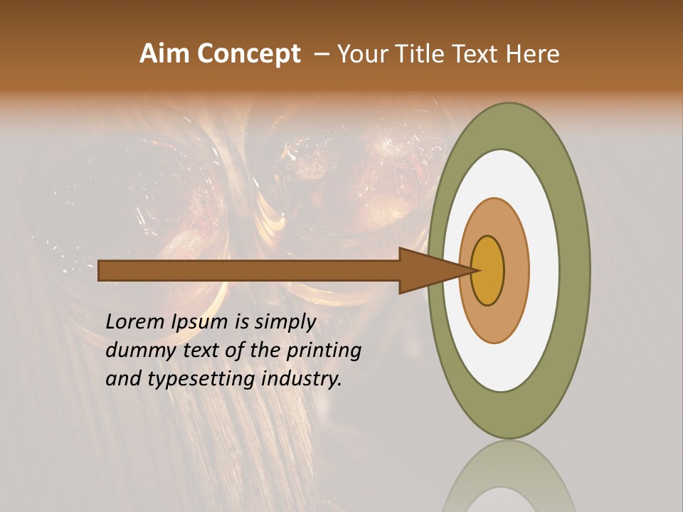 Wood Frozen Liquid PowerPoint Template