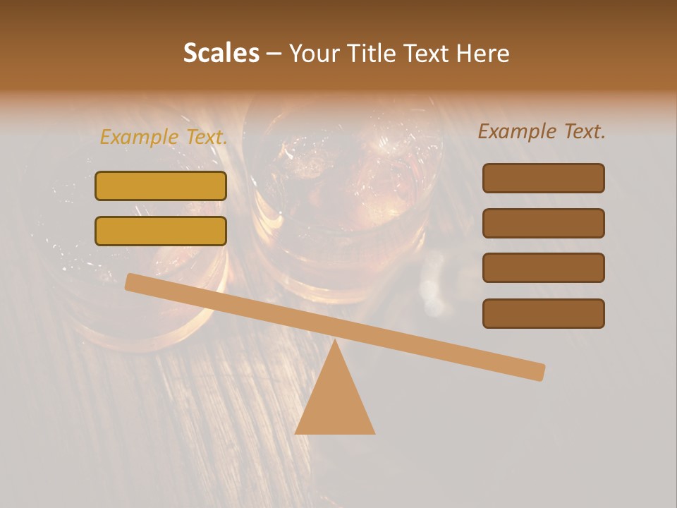 Wood Frozen Liquid PowerPoint Template
