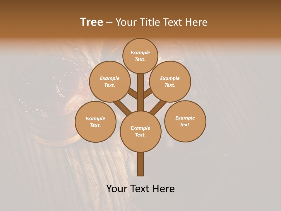 Wood Frozen Liquid PowerPoint Template