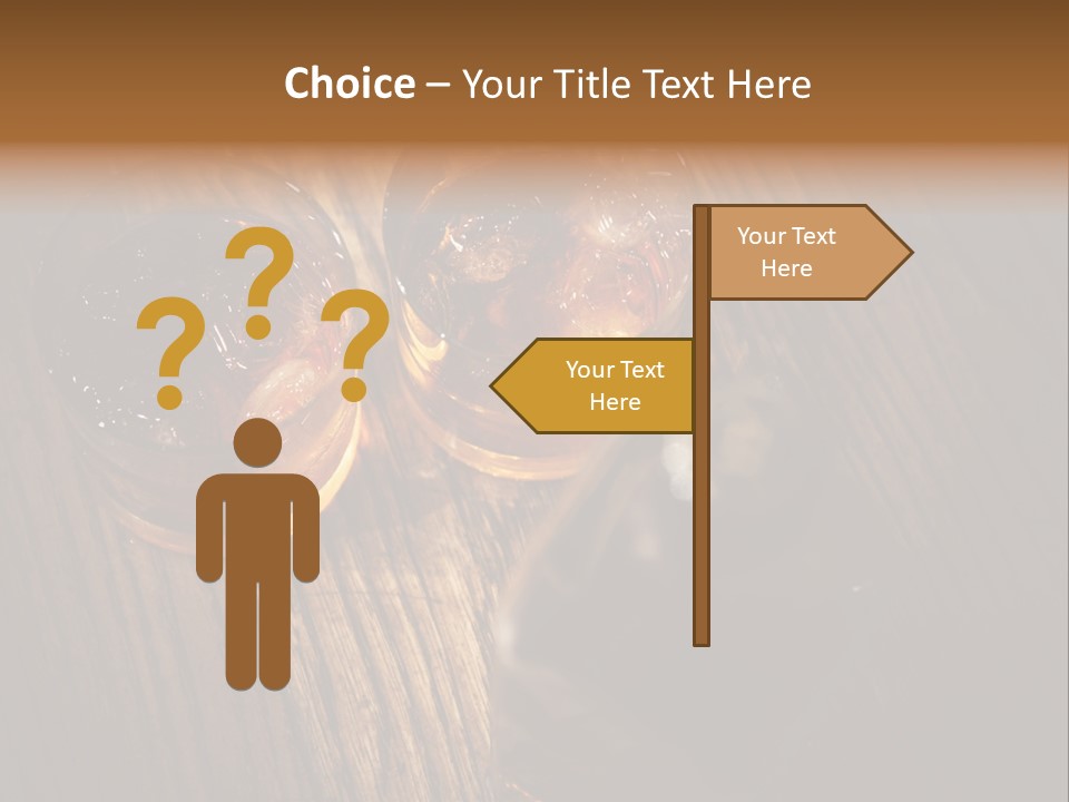 Wood Frozen Liquid PowerPoint Template
