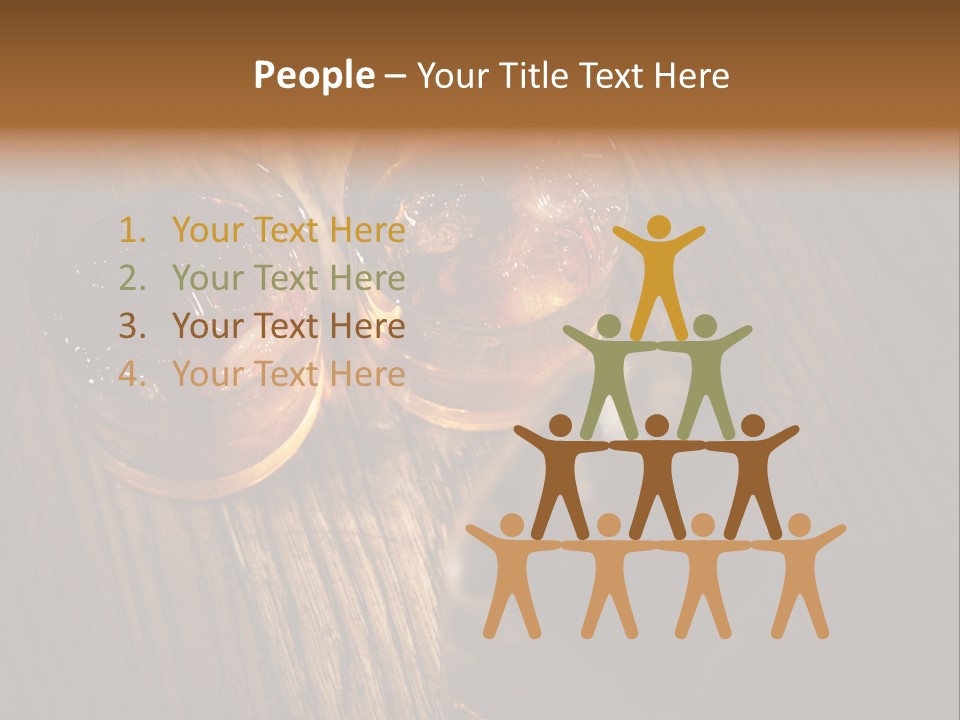 Wood Frozen Liquid PowerPoint Template